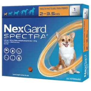NexGard Spectra 2 a 3,5 Kg, 3 comprimidos