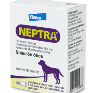 NEPTRA SOLUCIÓN OTICA 2 PIPETAS DE 1 ML