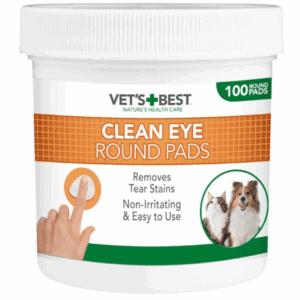 Vet’s Best Clean Eye Round Pads – 100 unidades