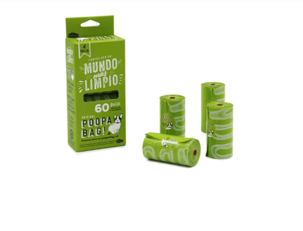 POOPA BAG Bolsas 4 Rollos 15 bolsas c/u