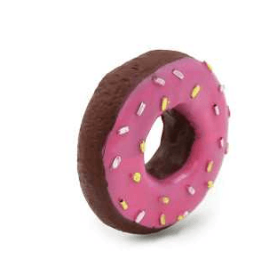 HEY! JUGUETE DONUT CON SONIDO PARA PERROS 9,5×9,5×3 CM