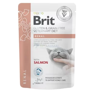 Brit Cat Gluten & Grain-Free Veterinary Diet Renal con Salmón 85g