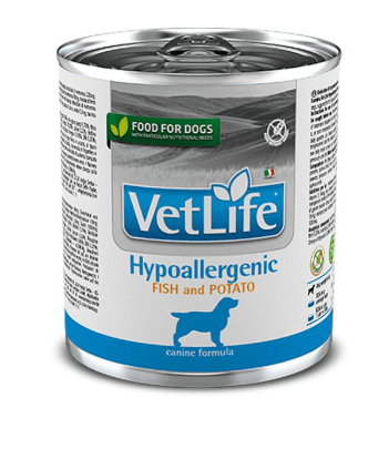 Vetlife Humedo Perro Hypoallergenic Fish and Potato 300gr