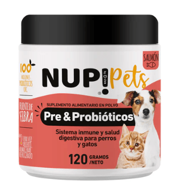 Nup!Pets Pre&Probióticos Sabor Salmon 120 gr