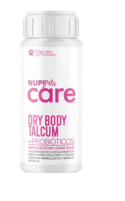 NUP!Pets Care DRY BODY TALCUM PROBIÓTICO 150 gr