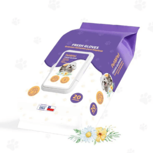 PetMyPet Fresh Gloves Guantes Húmedos Para Limpieza 20 unidades.