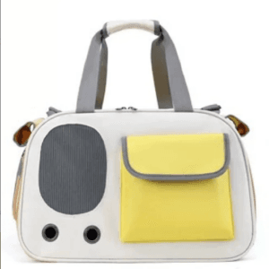 Bolso Plegable Lona Color Amarillo