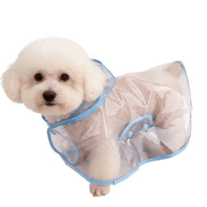 Impermeable Transparente Color Azul Talla XL